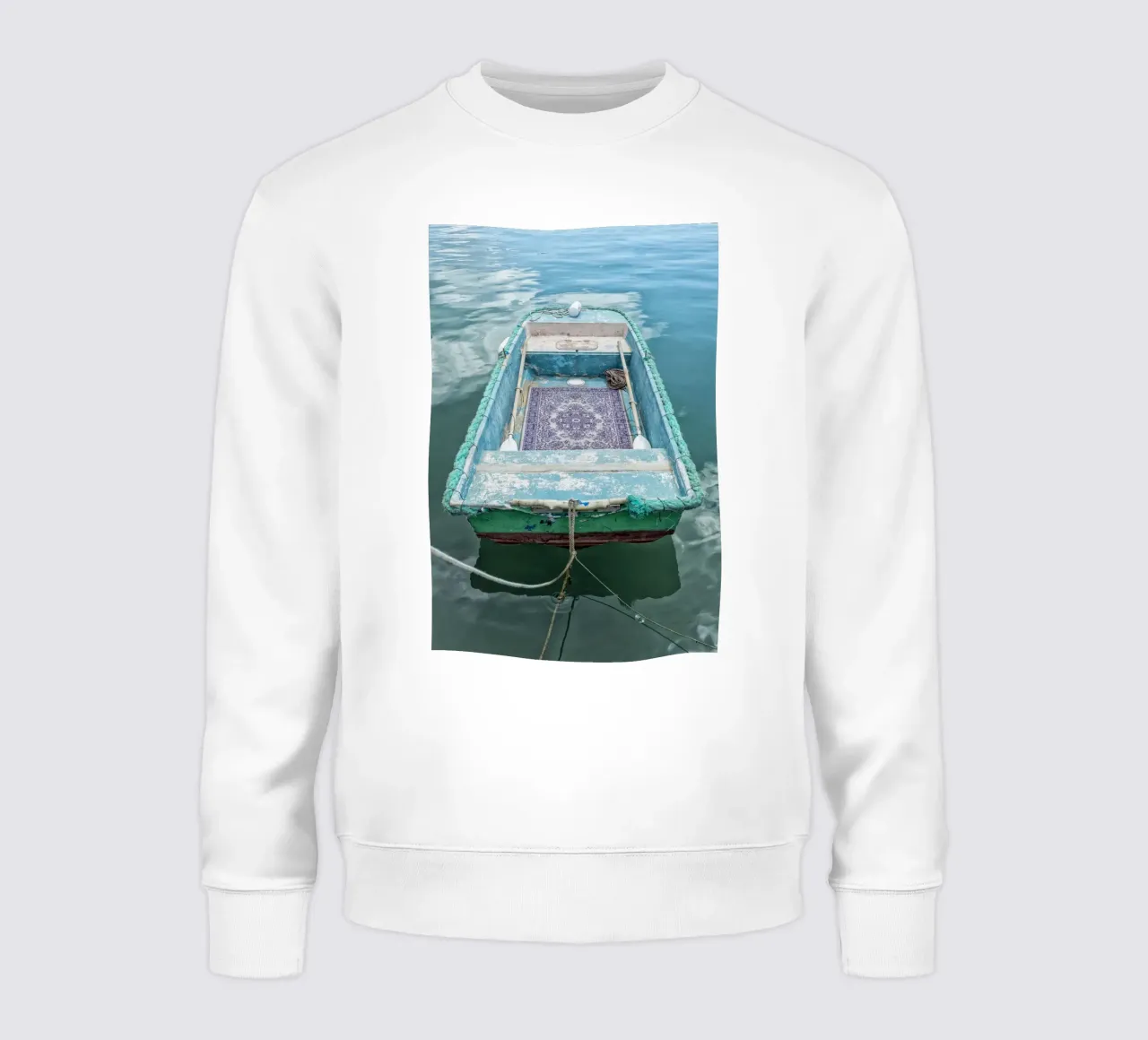 Oldtimer-Fischerboot Sweatshirt von Curious Collections by Marielle Leenders