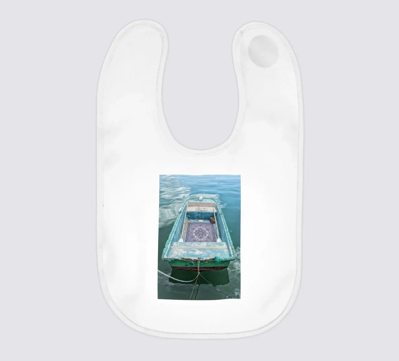 Oldtimer-Fischerboot Babylätzchen von Curious Collections by Marielle Leenders