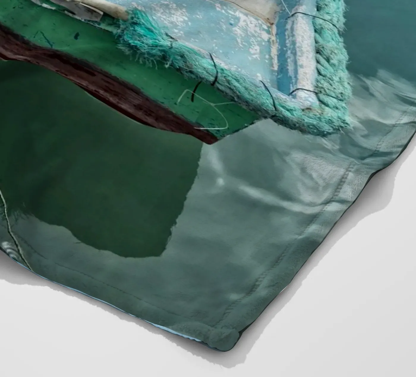 Vintage fishing boat plaid polaire de Curious Collections by Marielle Leenders