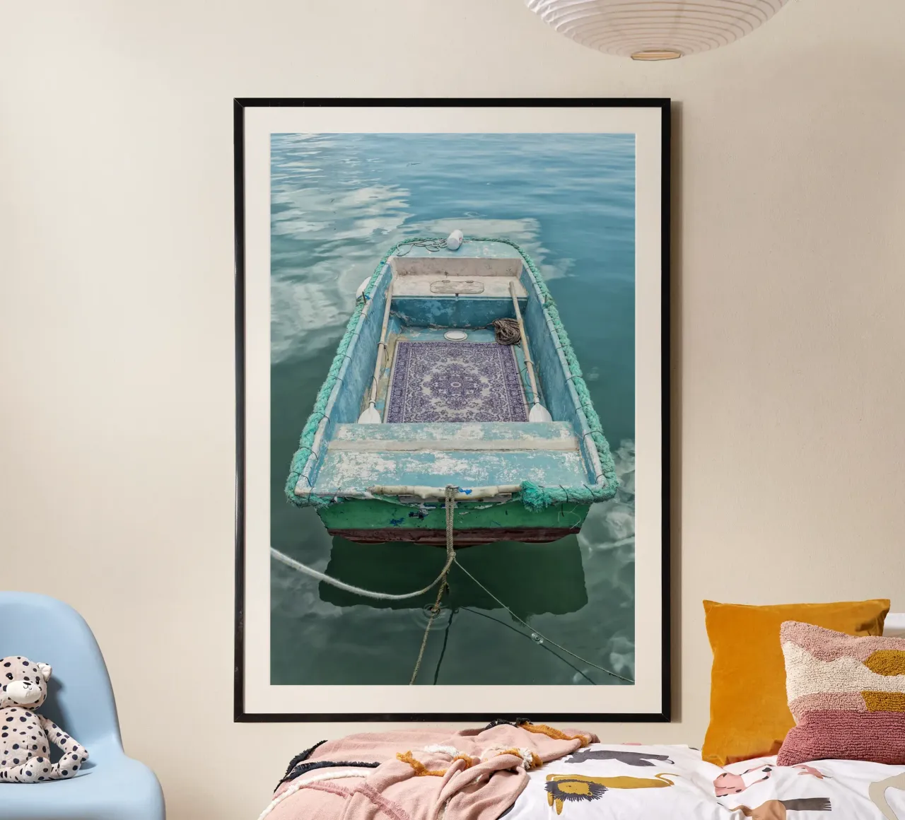Oldtimer-Fischerboot Poster von Curious Collections by Marielle Leenders