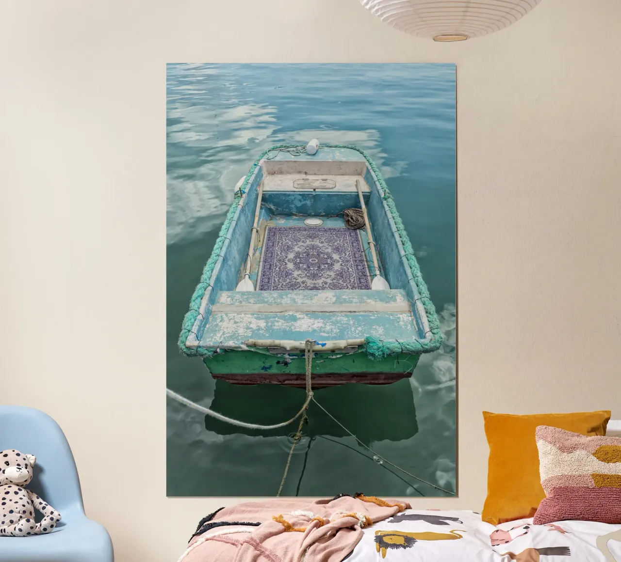 Oldtimer-Fischerboot Poster von Curious Collections by Marielle Leenders