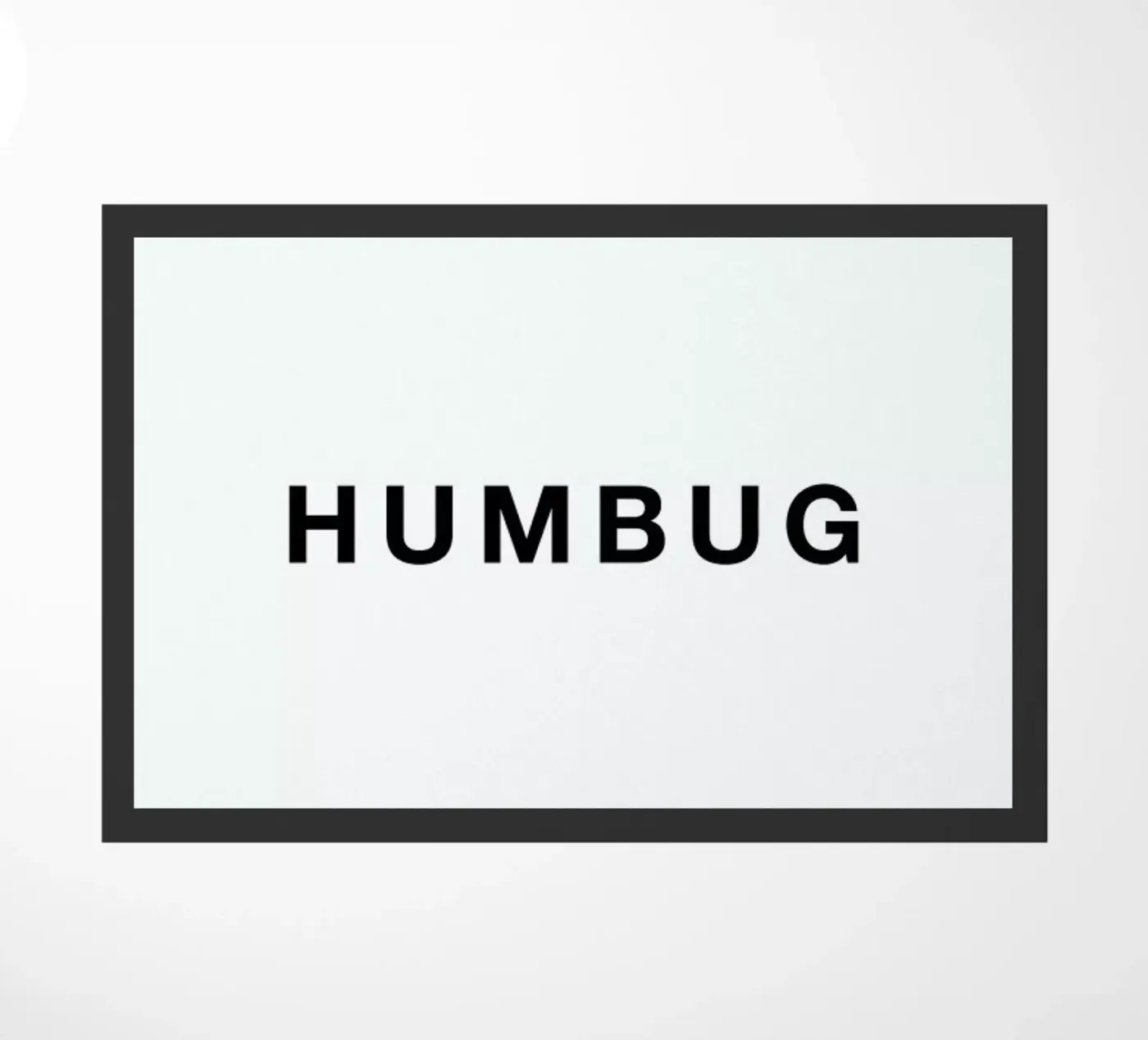 Humbug doormat by Studio One