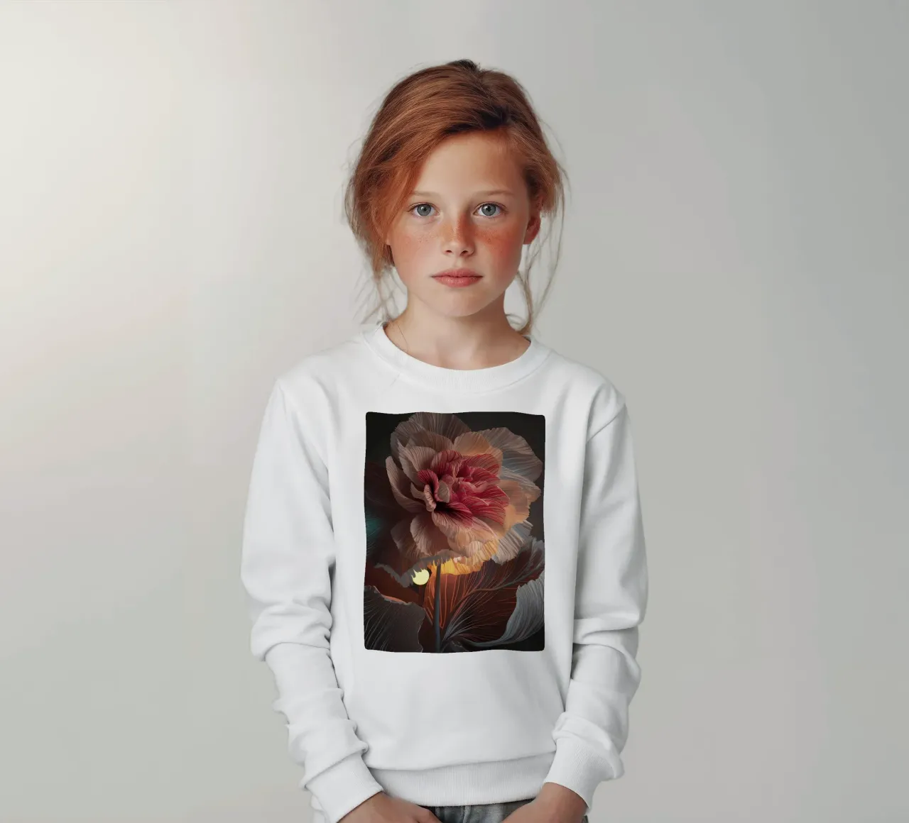 Serene Petals kids sweatshirt by Artistic-shop