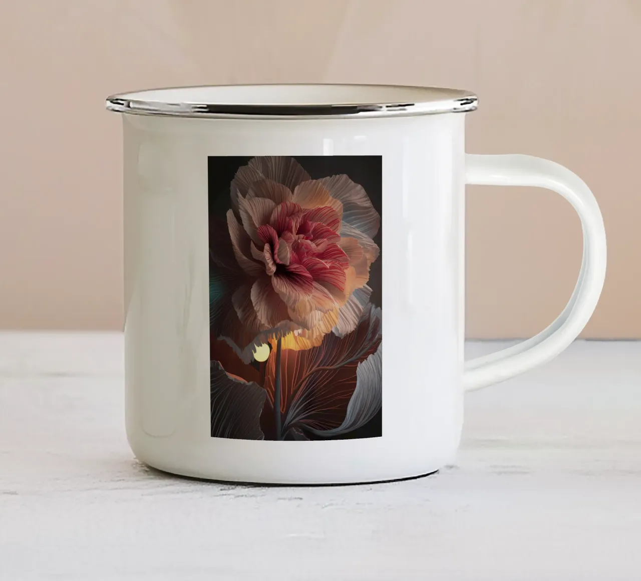 Petali sereni tazza in smalto da Artistic-shop