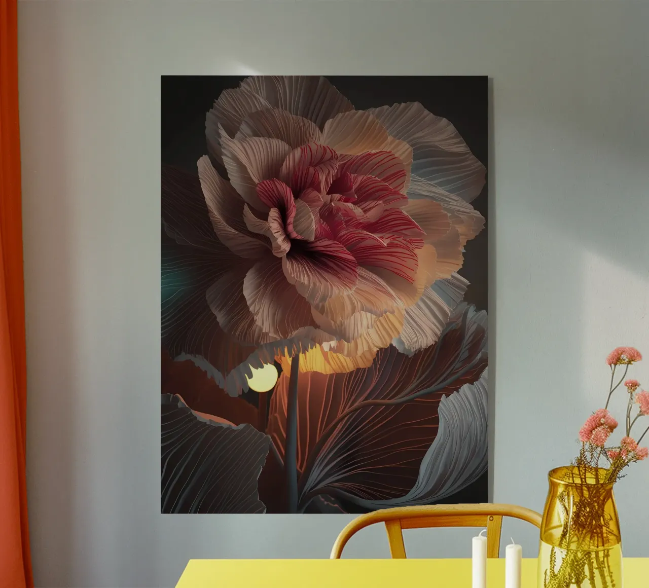 Serene Petals acrylic glass by Artistic-shop
