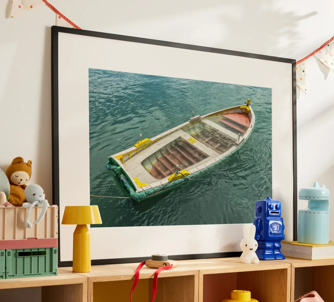 Sinking fishing boat poster by Curious Collections by Marielle Leenders