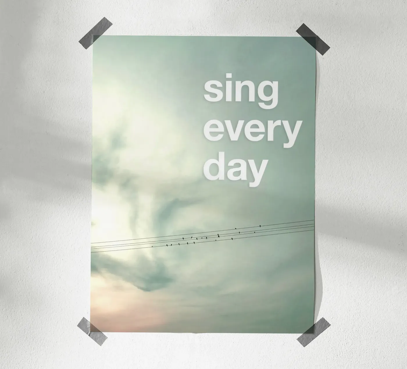 Sing every day poster by Angel Heart
