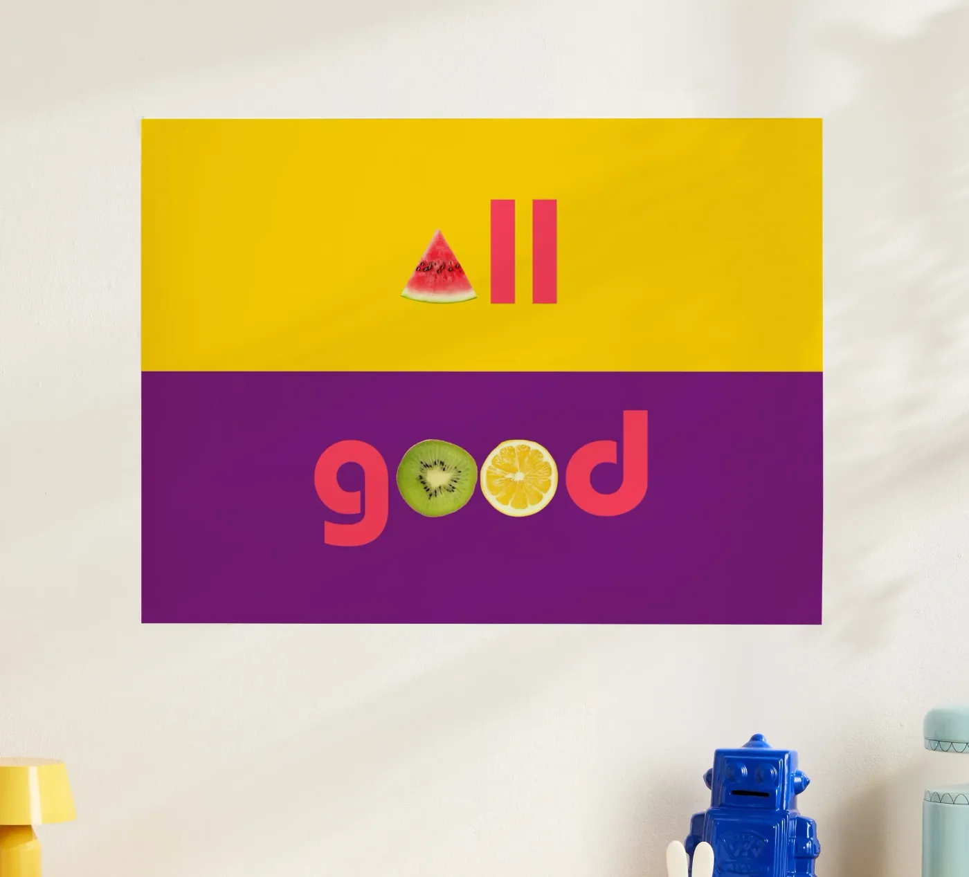 All Good poster van https://www.juniqe.com/de/shop/kernform