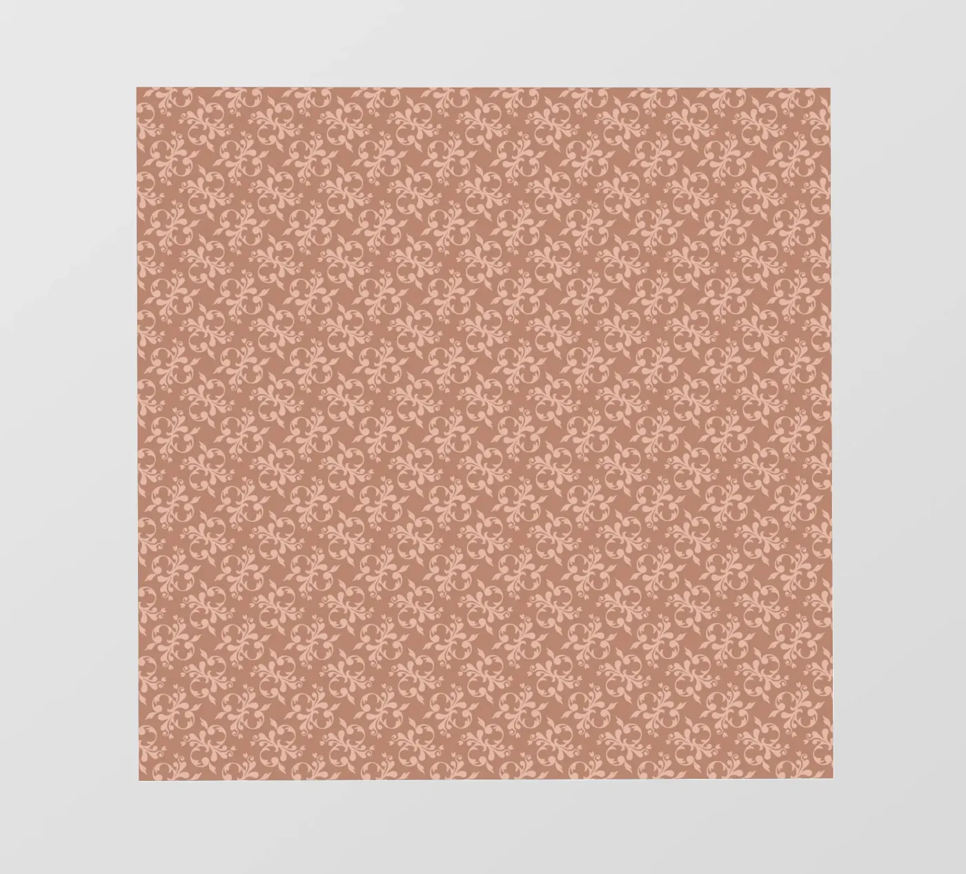 Arabesque Peach pattern backlit folie van Vivi Nicolin