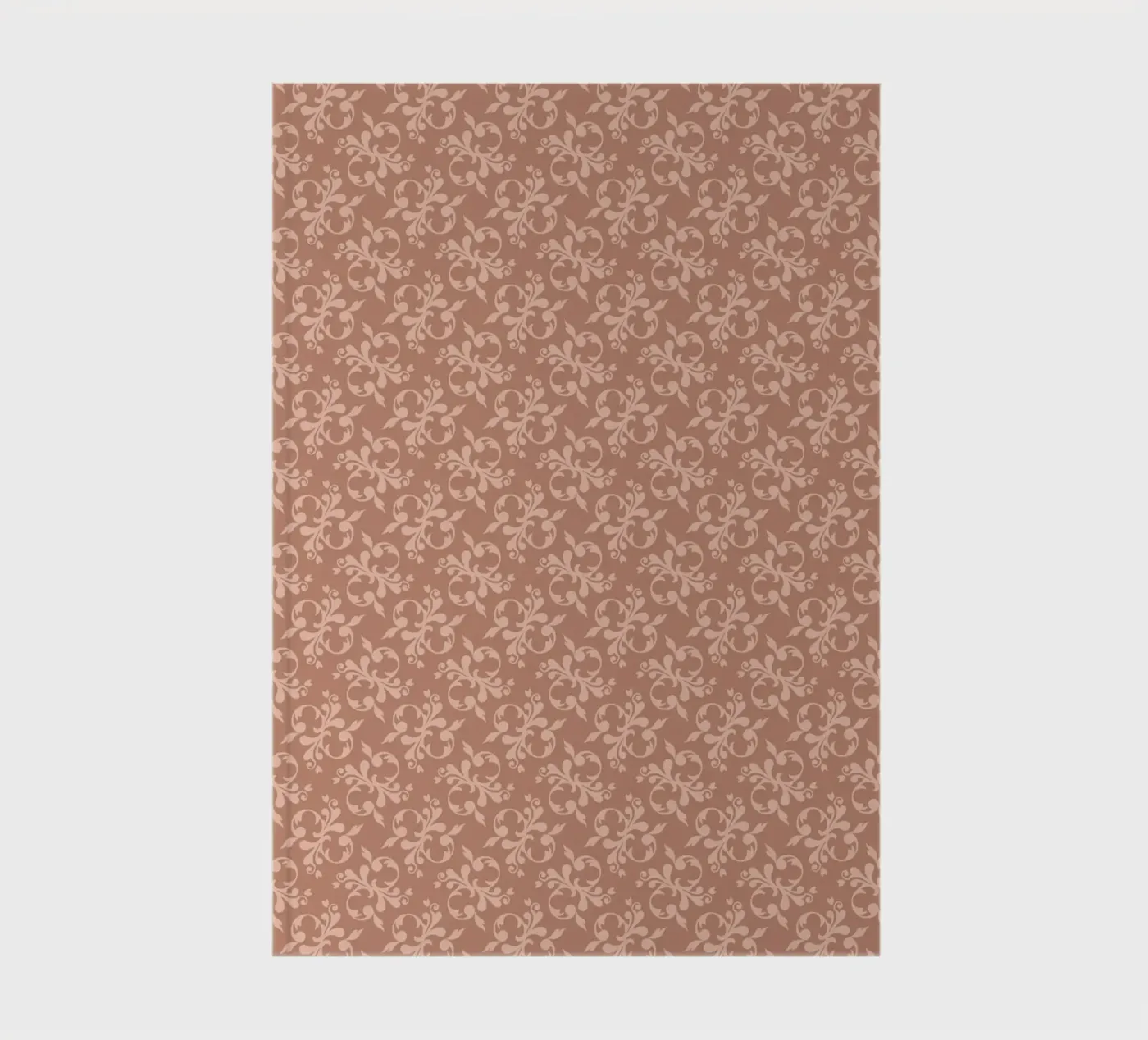 Arabesque Peach pattern notebook by Vivi Nicolin
