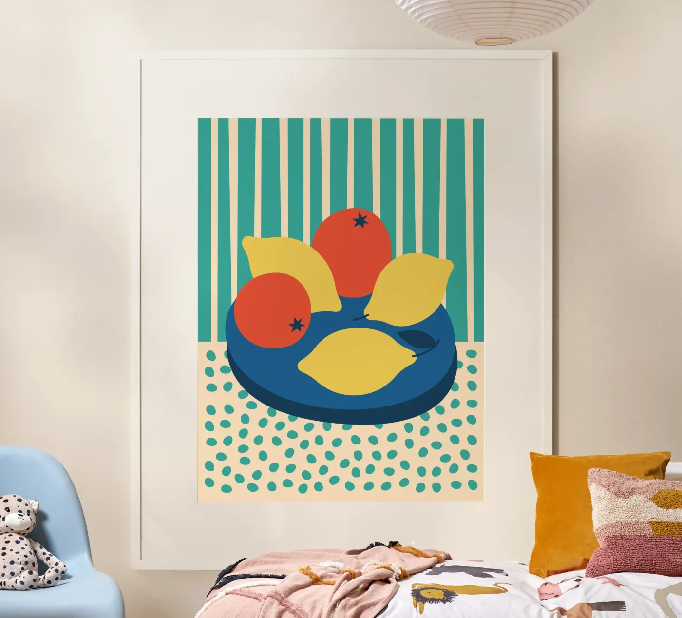 Fruit and colours poster by Vector Hugo