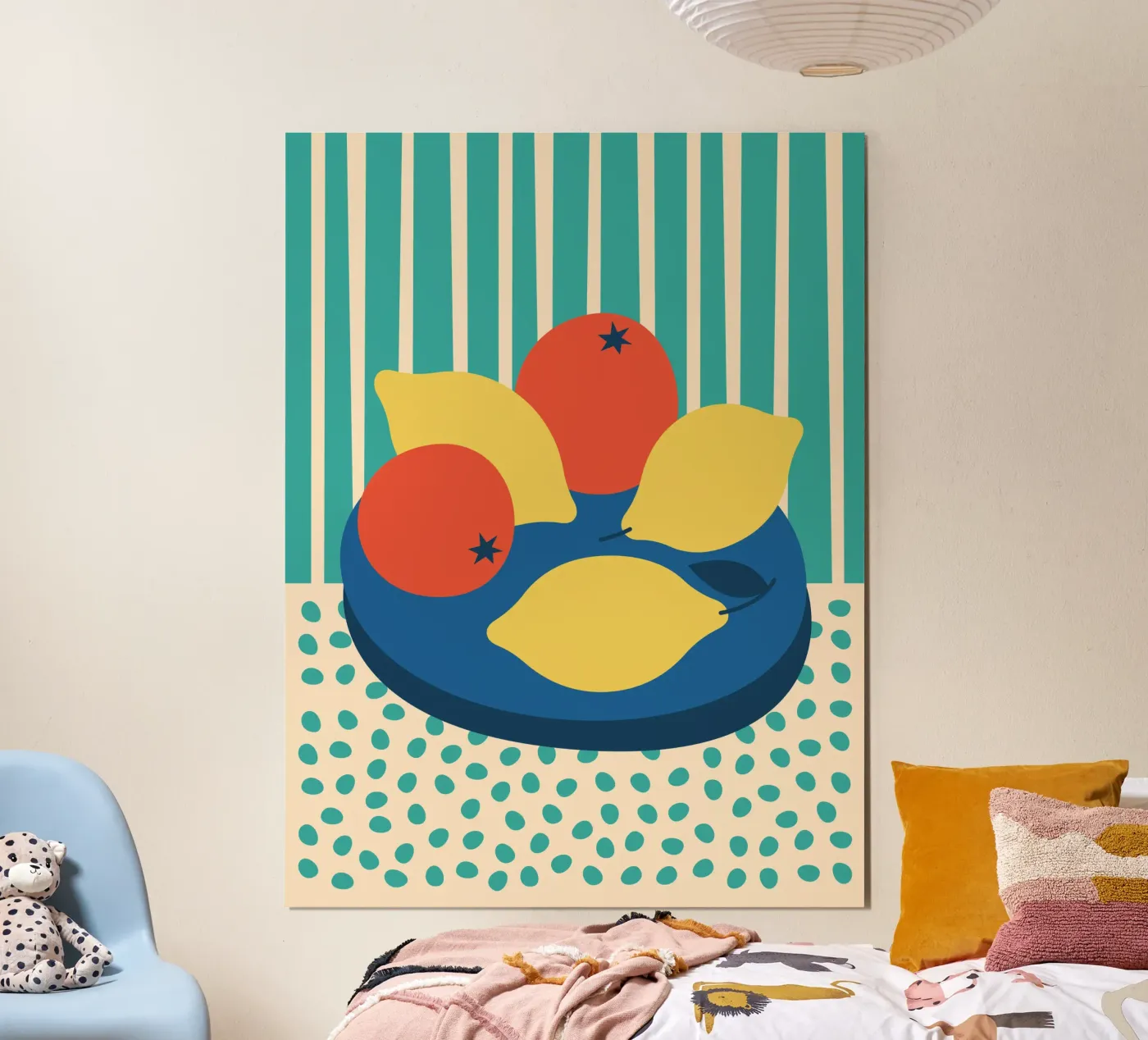 Fruit and colours poster by Vector Hugo