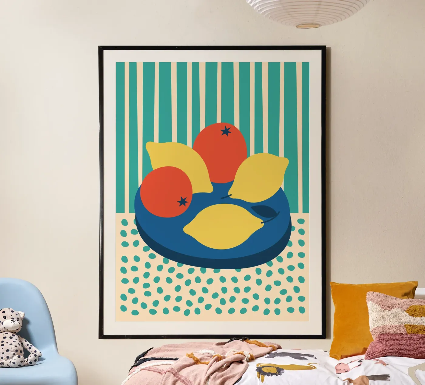 Fruit and colours poster by Vector Hugo