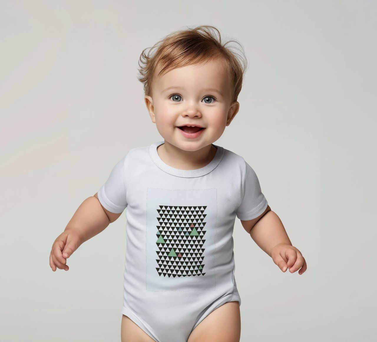 Nordic Pattern body neonato maniche corte da Studio One