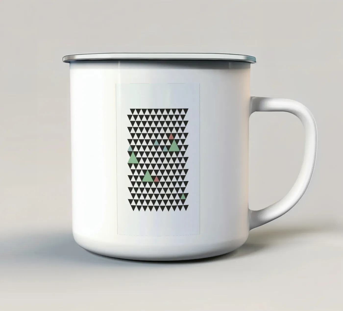 Nordic Pattern enamel mug by Studio One