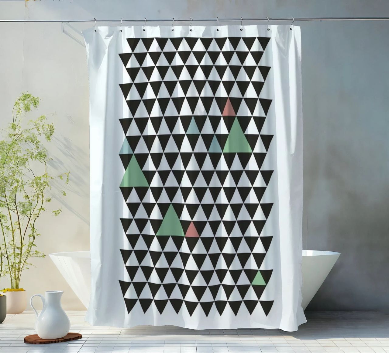 Nordic Pattern tenda da doccia da Studio One