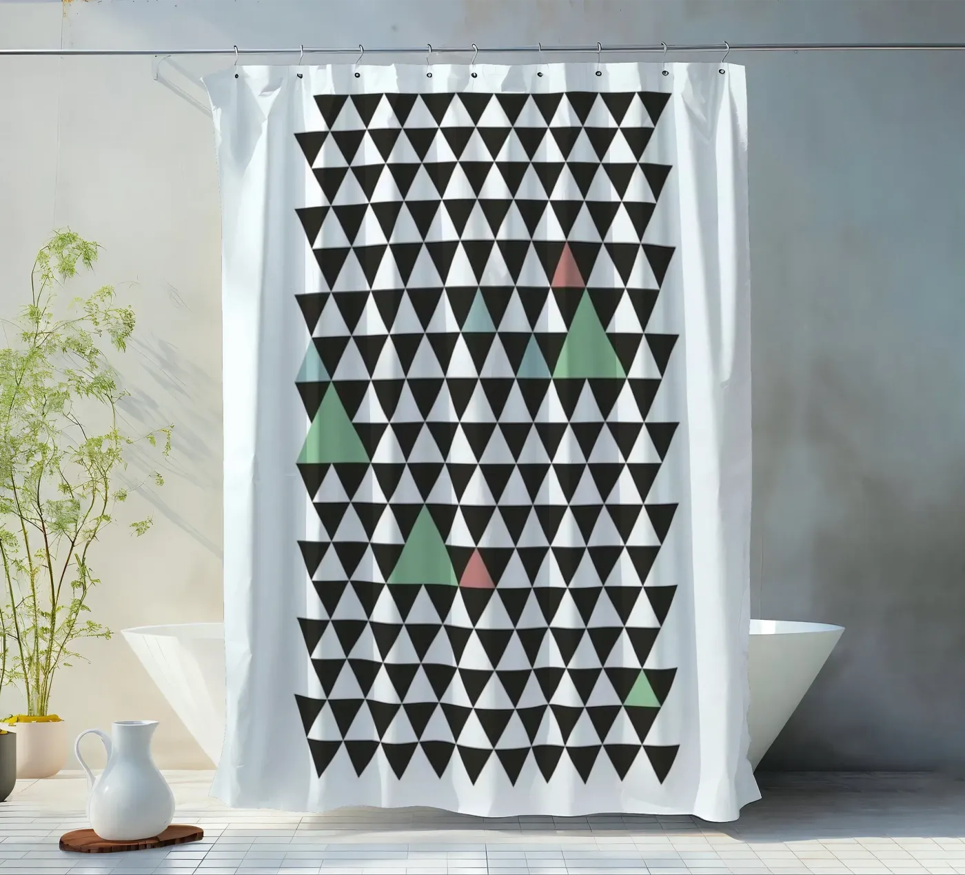Nordic Pattern douchegordijn van Studio One