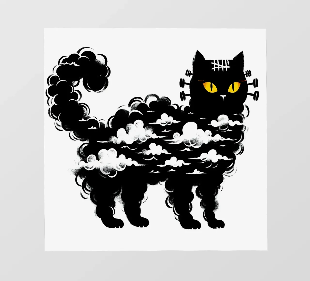 Il gatto di Frankenstein pellicola backlit da ARTOMATIC