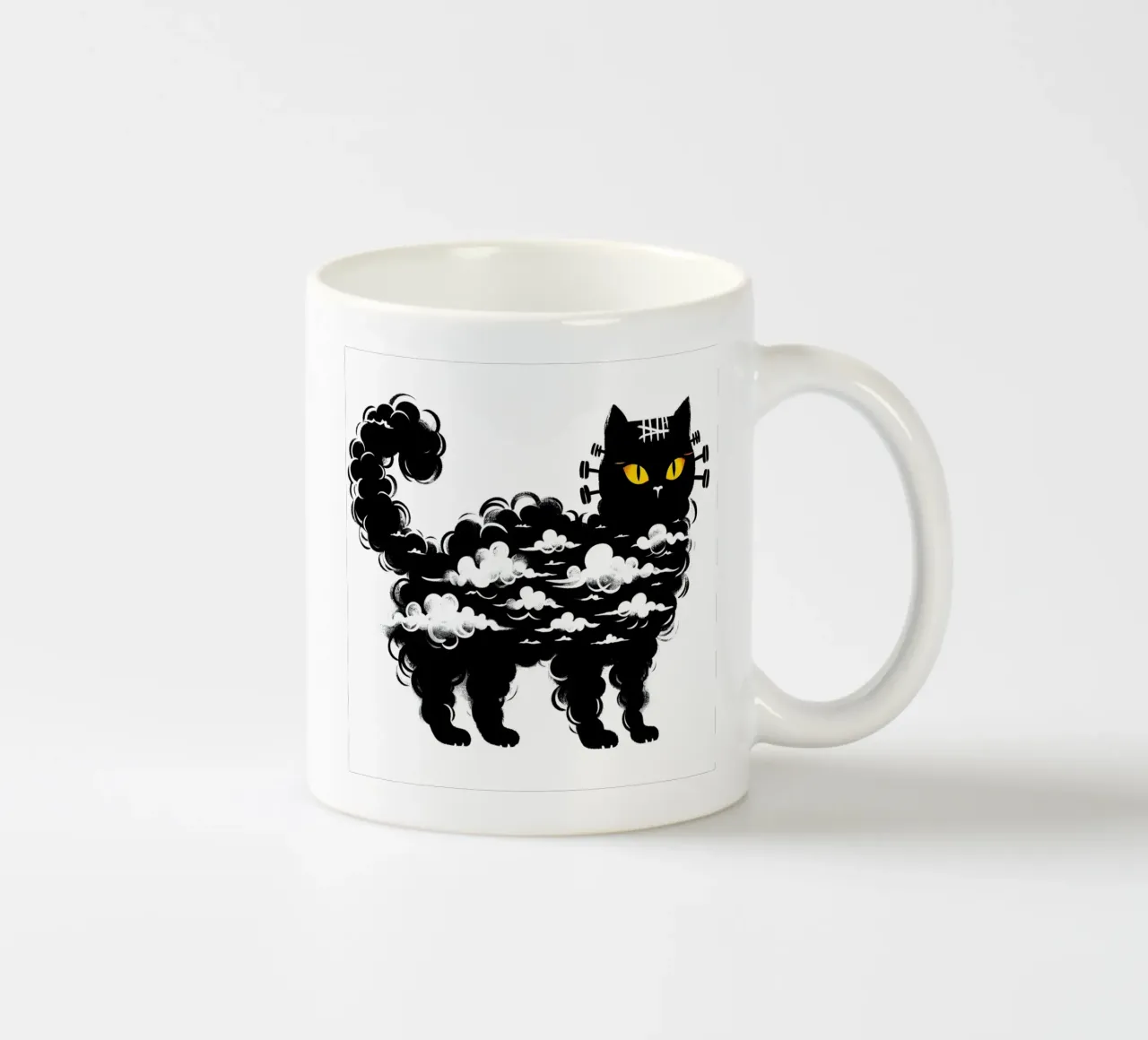 Il gatto di Frankenstein tazza in ceramica da ARTOMATIC