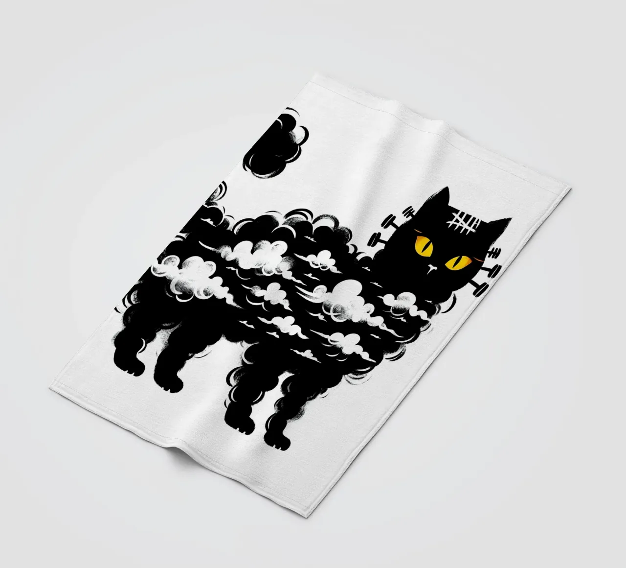 Il gatto di Frankenstein coperta in pile da ARTOMATIC