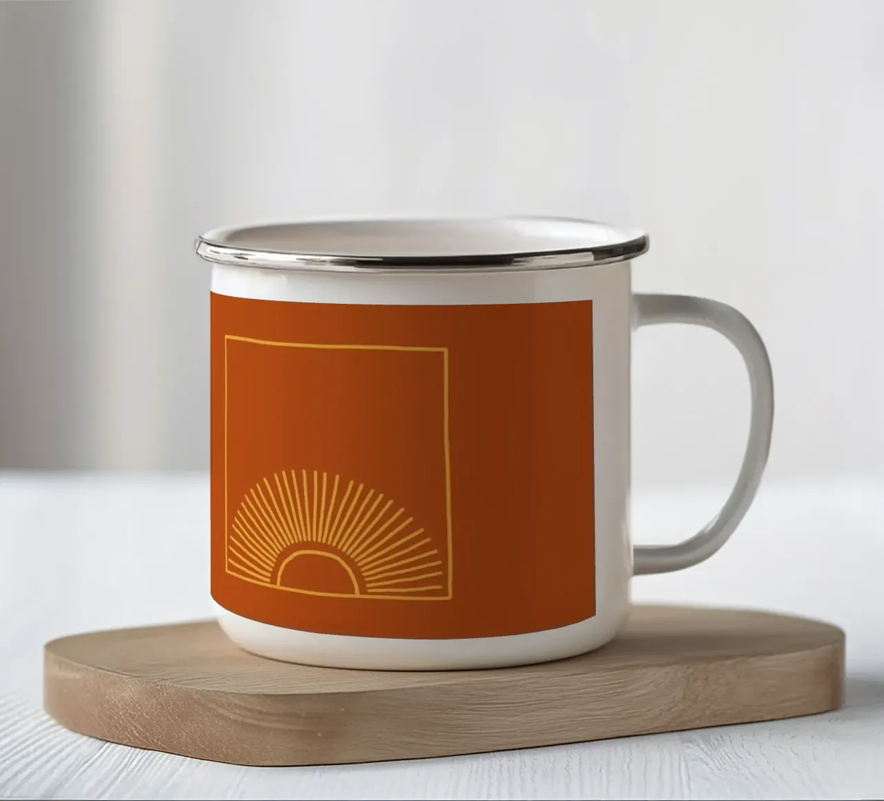Caramel Sun tazza in smalto da AnyoneCanYeehaw