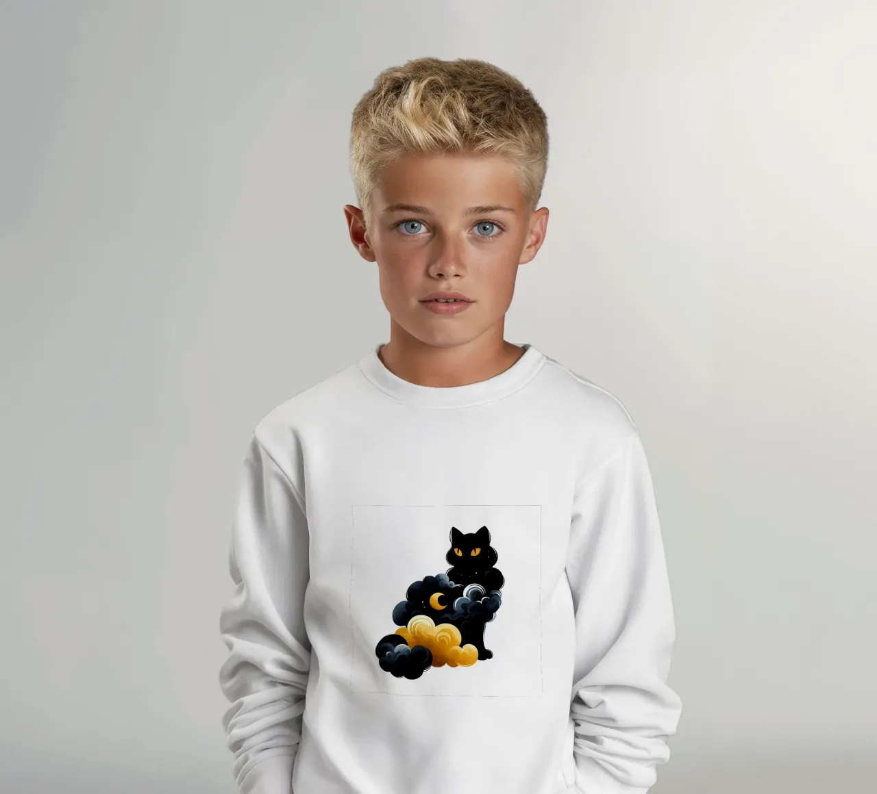 Himmelskatze Kinder Sweatshirt von ARTOMATIC