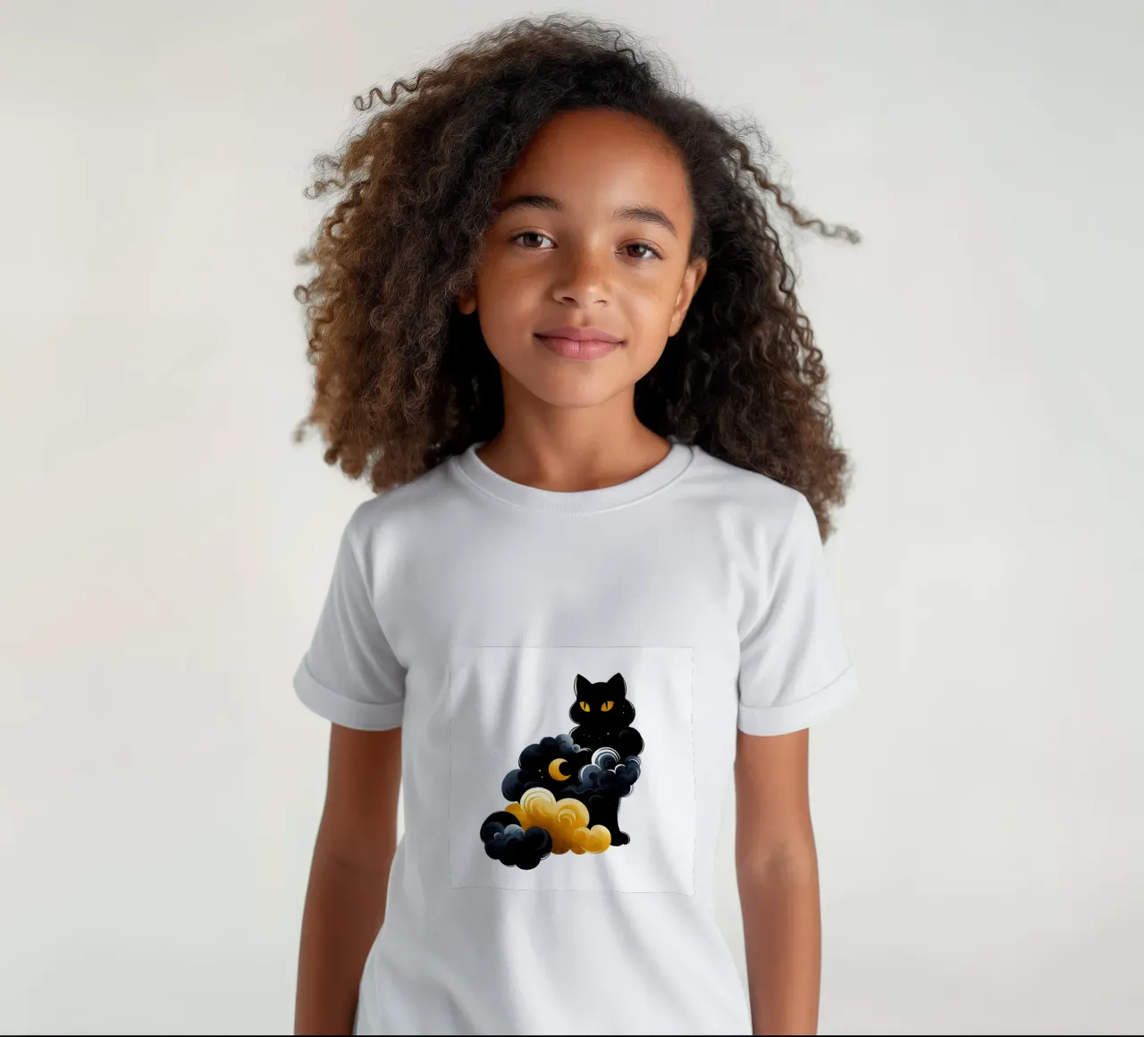 Celestial Cat t-shirt bambini da ARTOMATIC