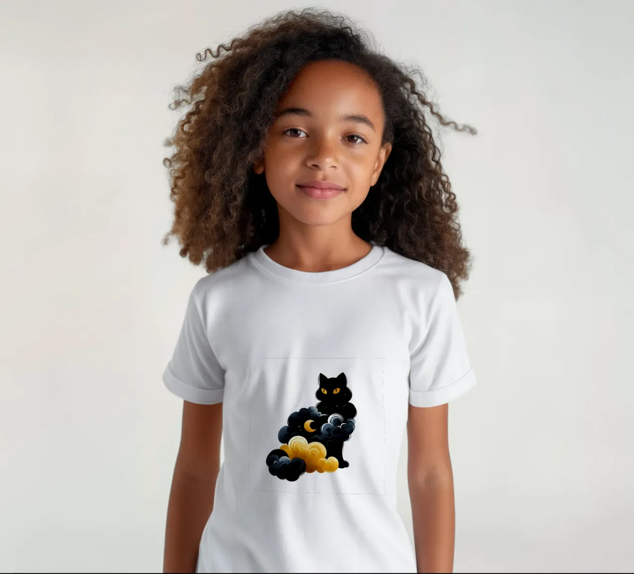 Celestial Cat t-shirt bambini da ARTOMATIC