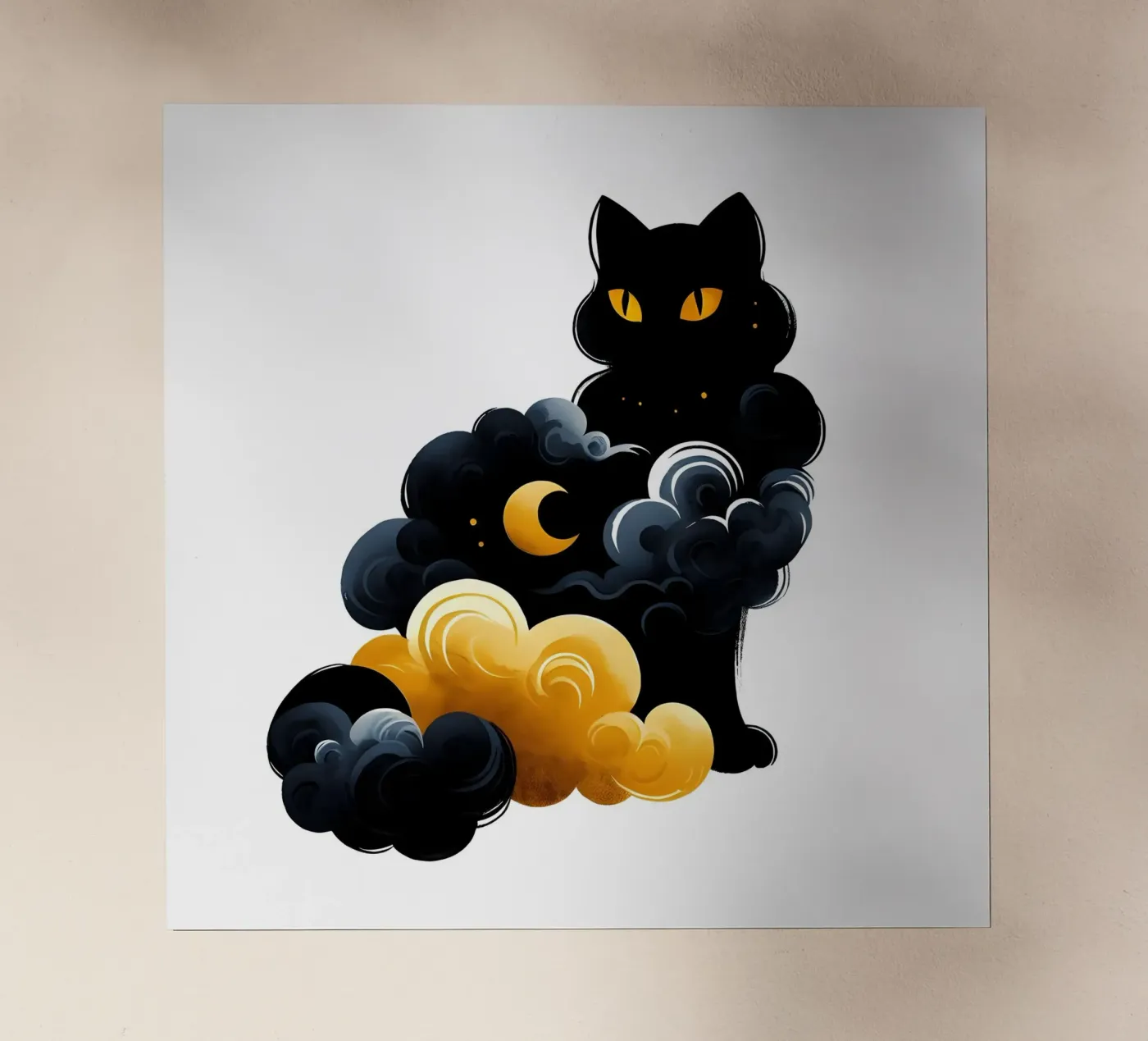 Celestial Cat backlit film by ARTOMATIC