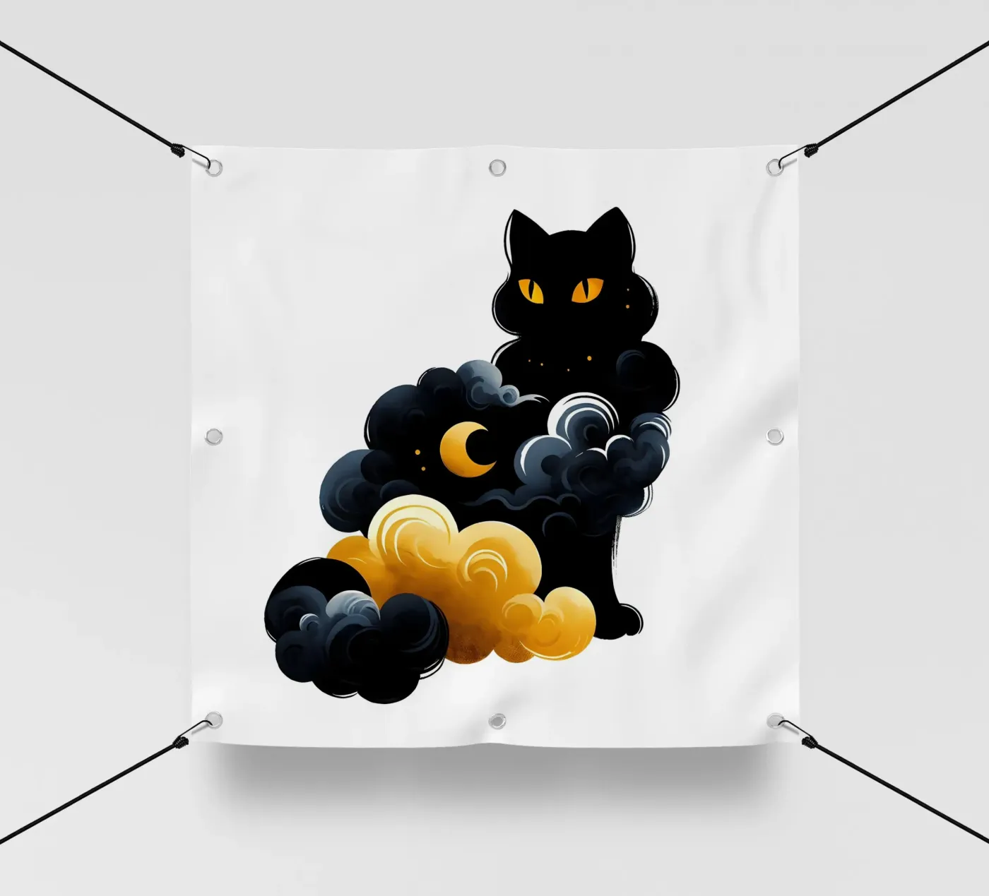 Gatto Celeste telo in pvc da ARTOMATIC