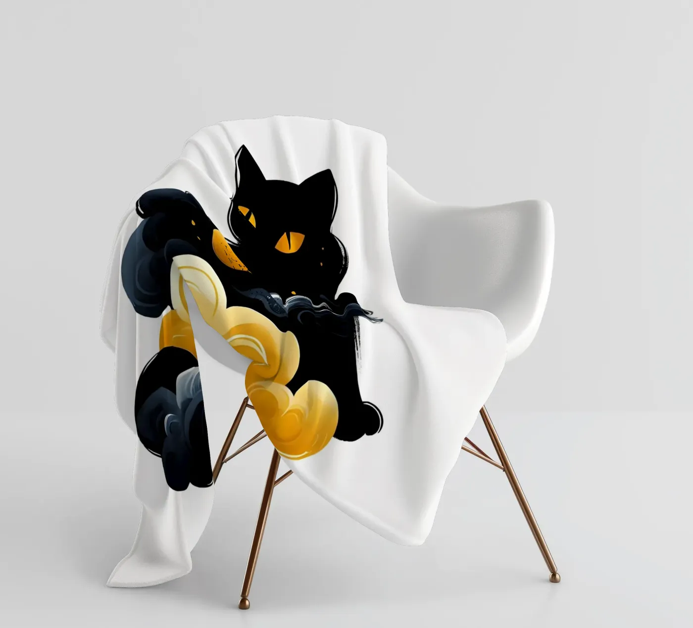 Gatto Celeste coperta in pile da ARTOMATIC