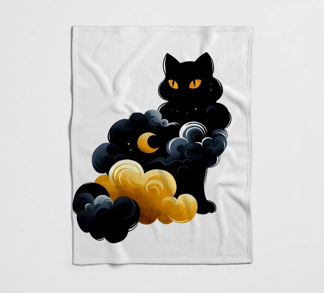 Hemelse Kat fleecedeken van ARTOMATIC