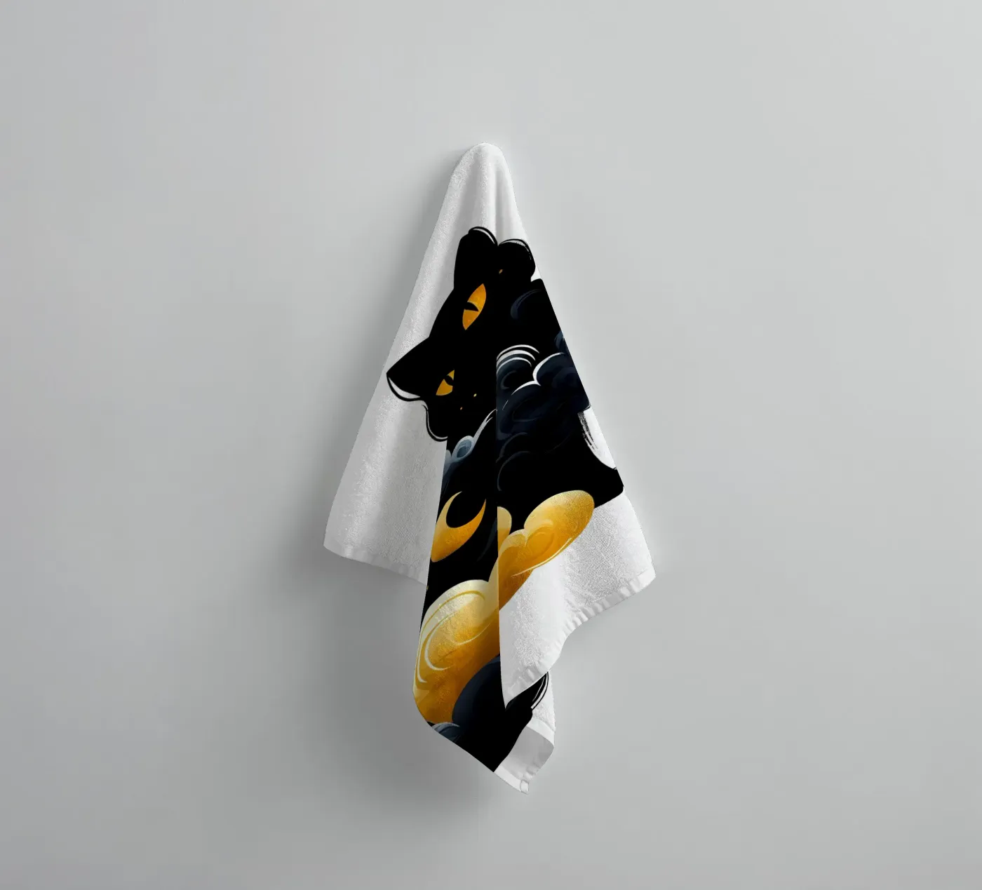 Chat céleste serviette de bain de ARTOMATIC