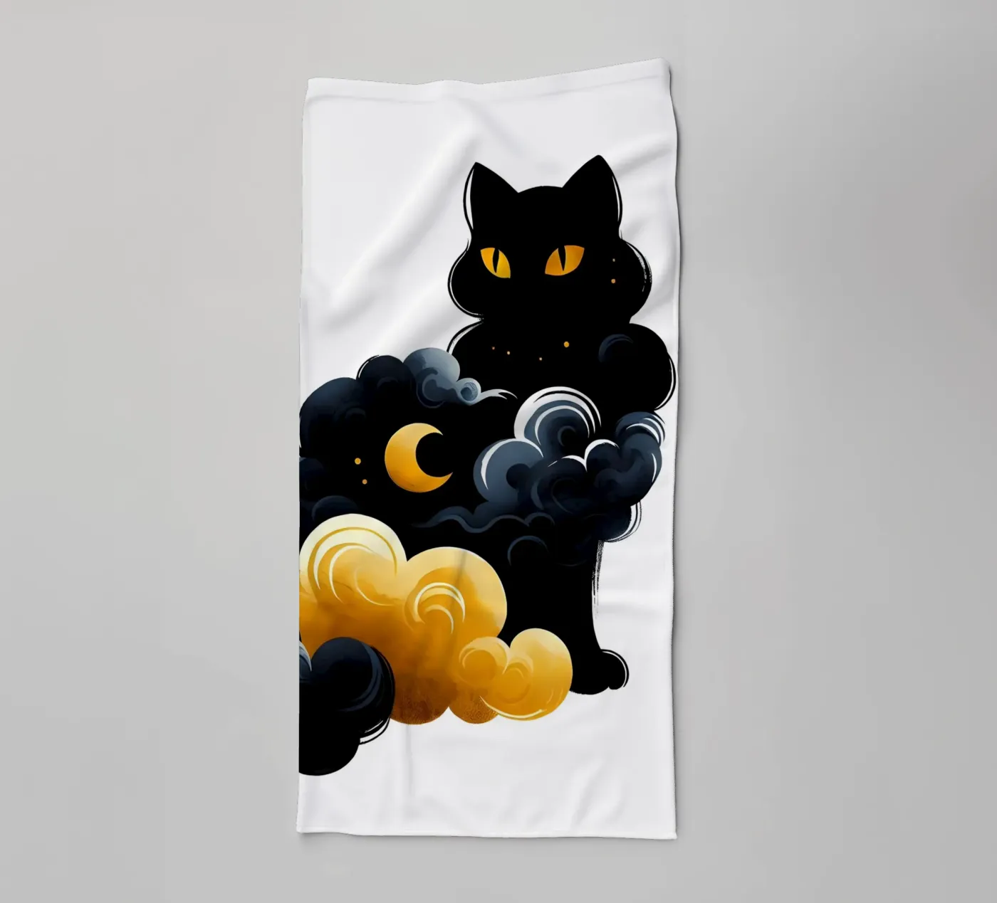 Chat céleste serviette de bain de ARTOMATIC