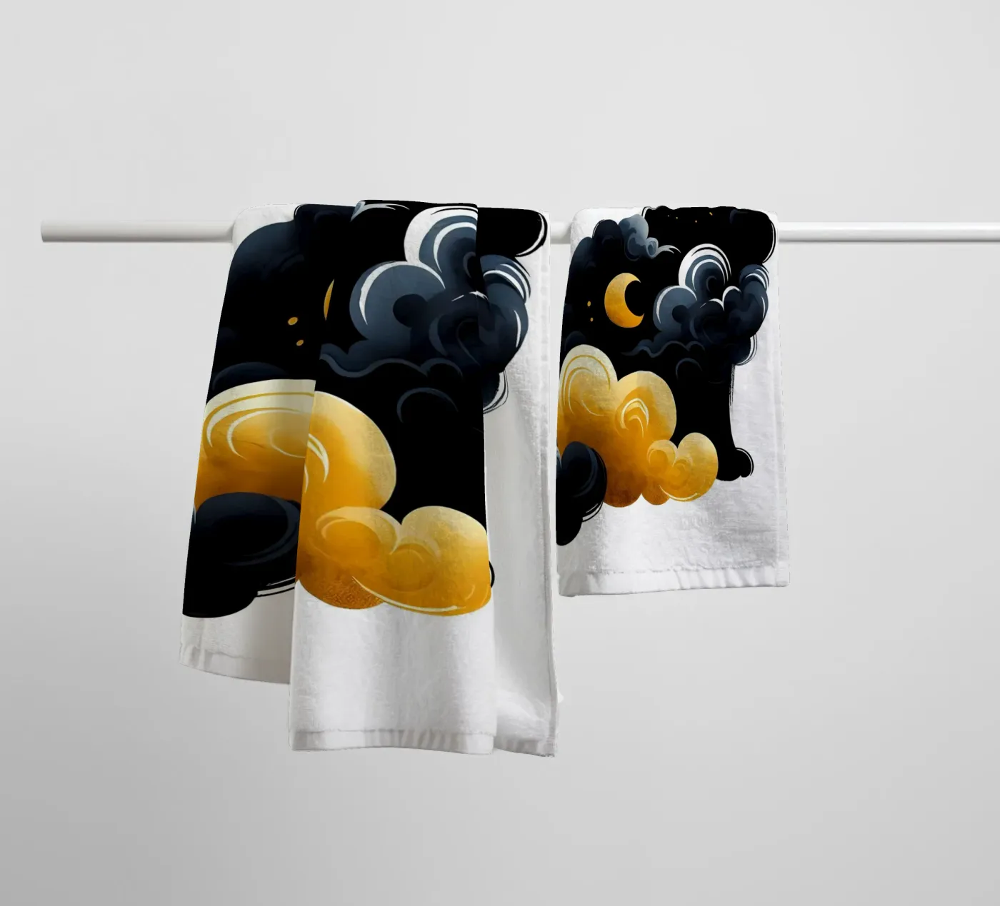 Chat céleste serviette de bain de ARTOMATIC