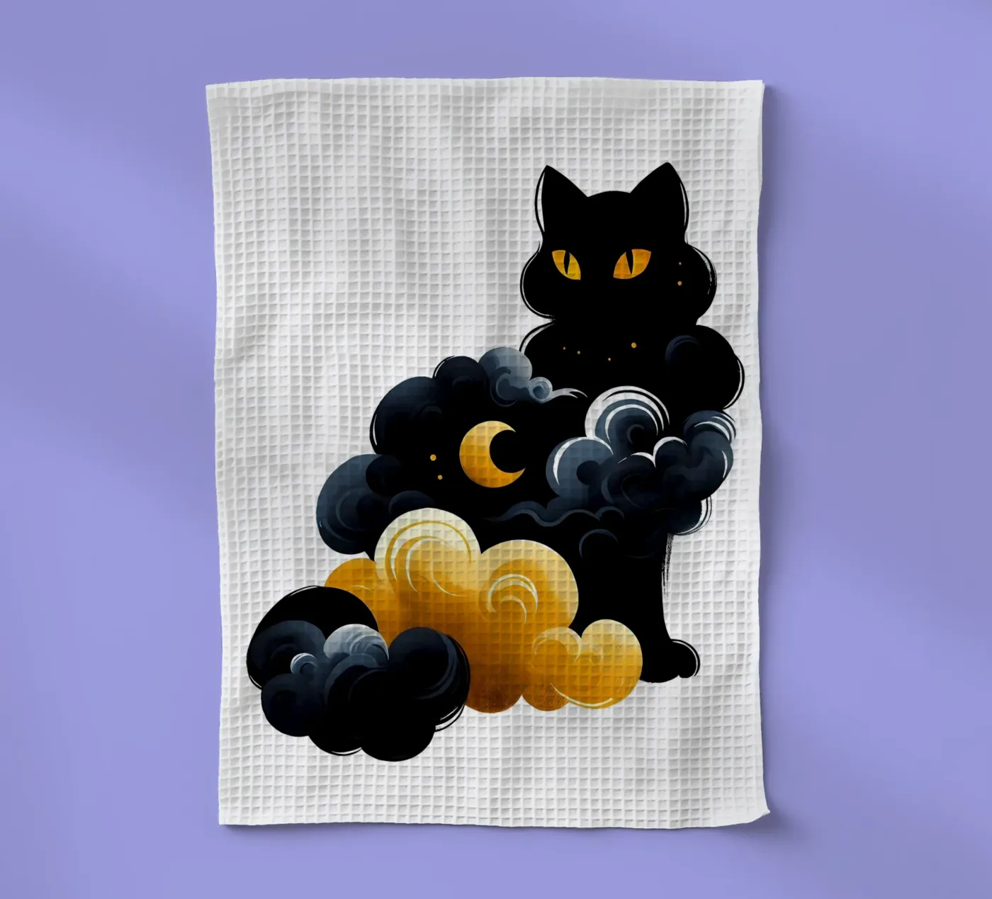 Celestial Cat torchon de ARTOMATIC