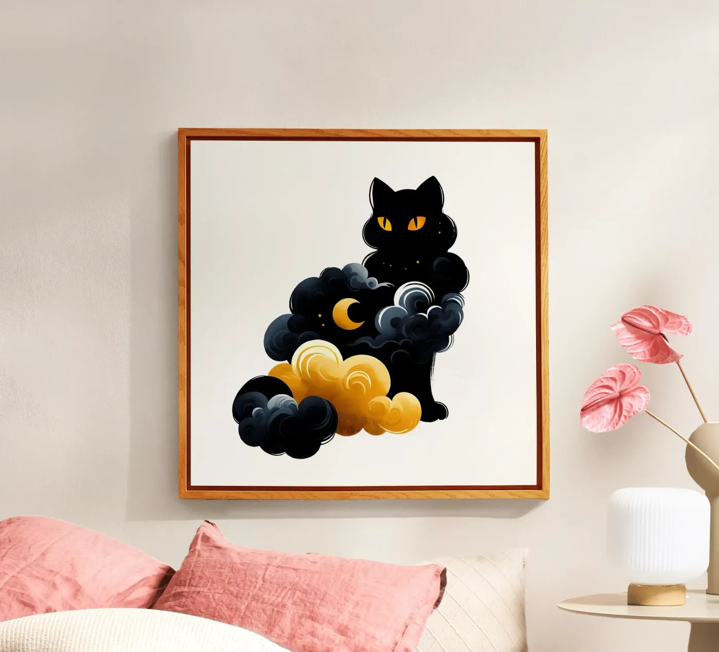 Hemelse Kat acryl van ARTOMATIC