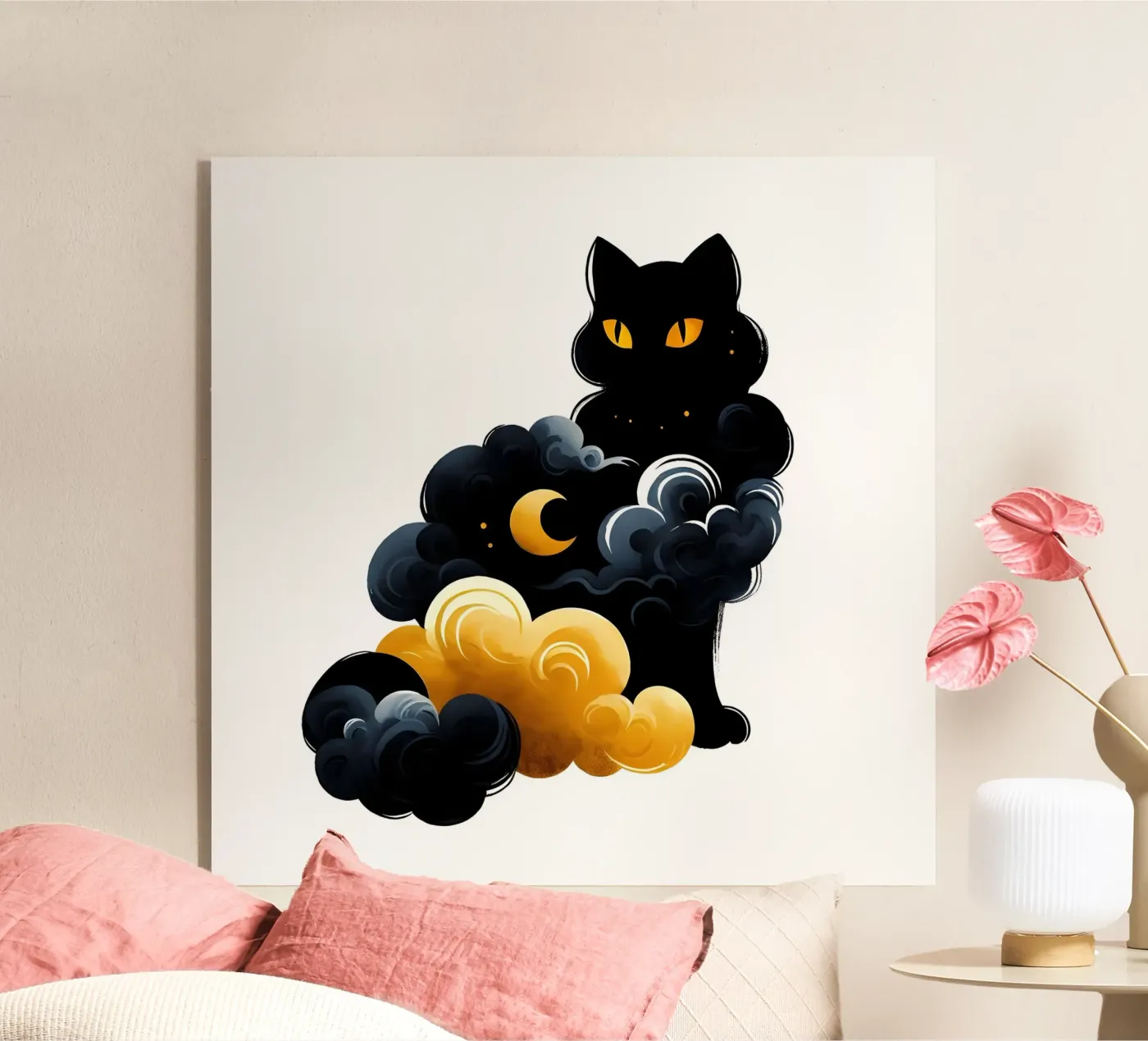 Hemelse Kat acryl van ARTOMATIC