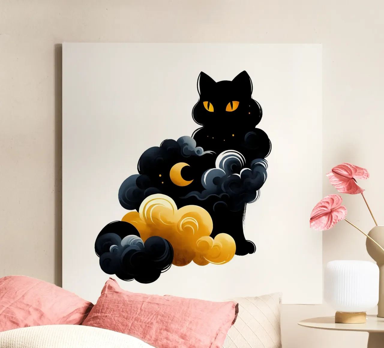 Gatto Celeste tela da ARTOMATIC