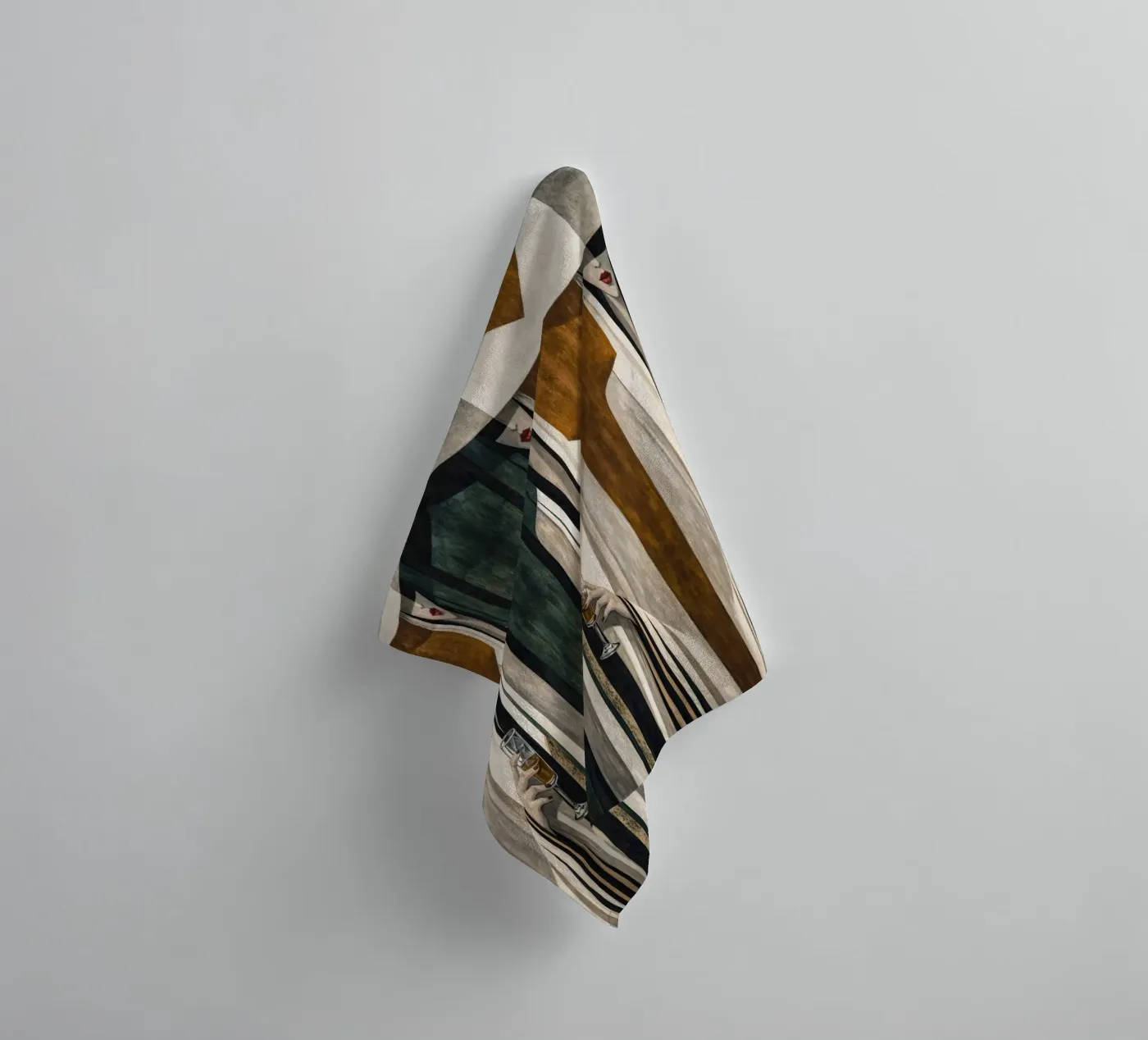 Veiled Elegance badhanddoek van Catvalenzuele
