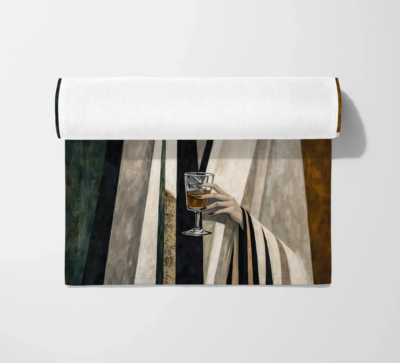 Veiled Elegance strandhanddoek van Catvalenzuele