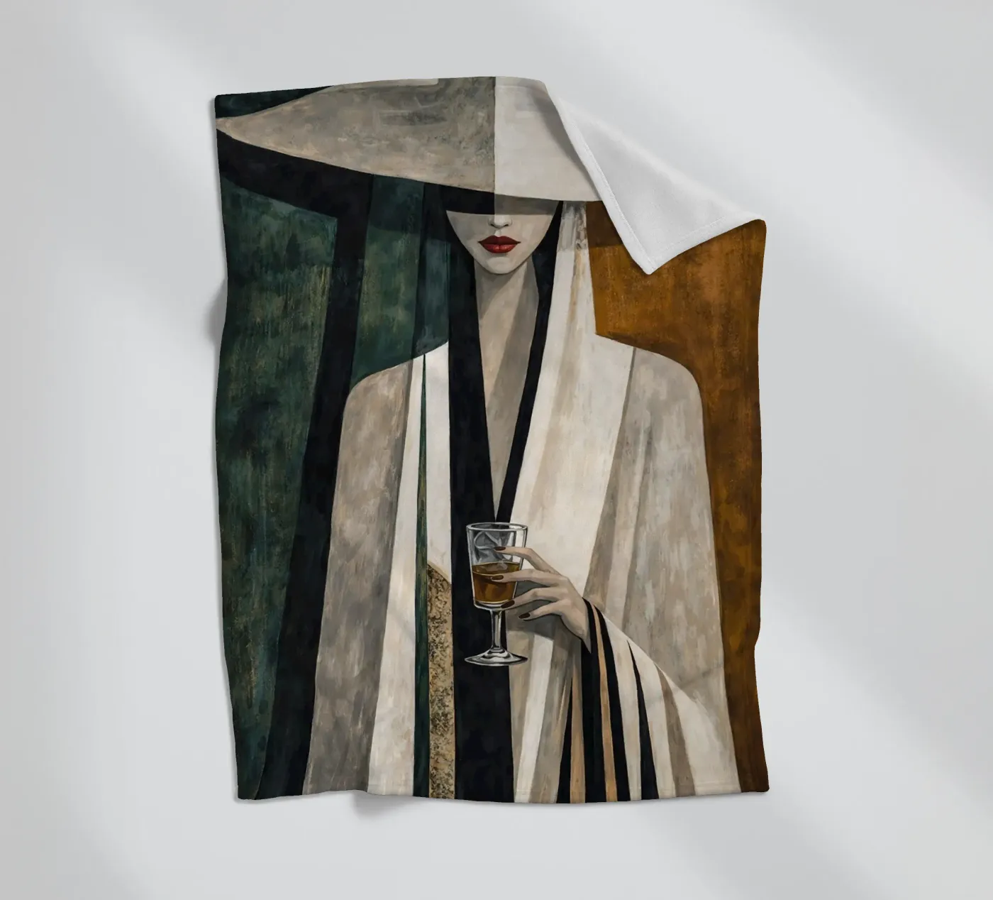 Veiled Elegance fleecedeken van Catvalenzuele