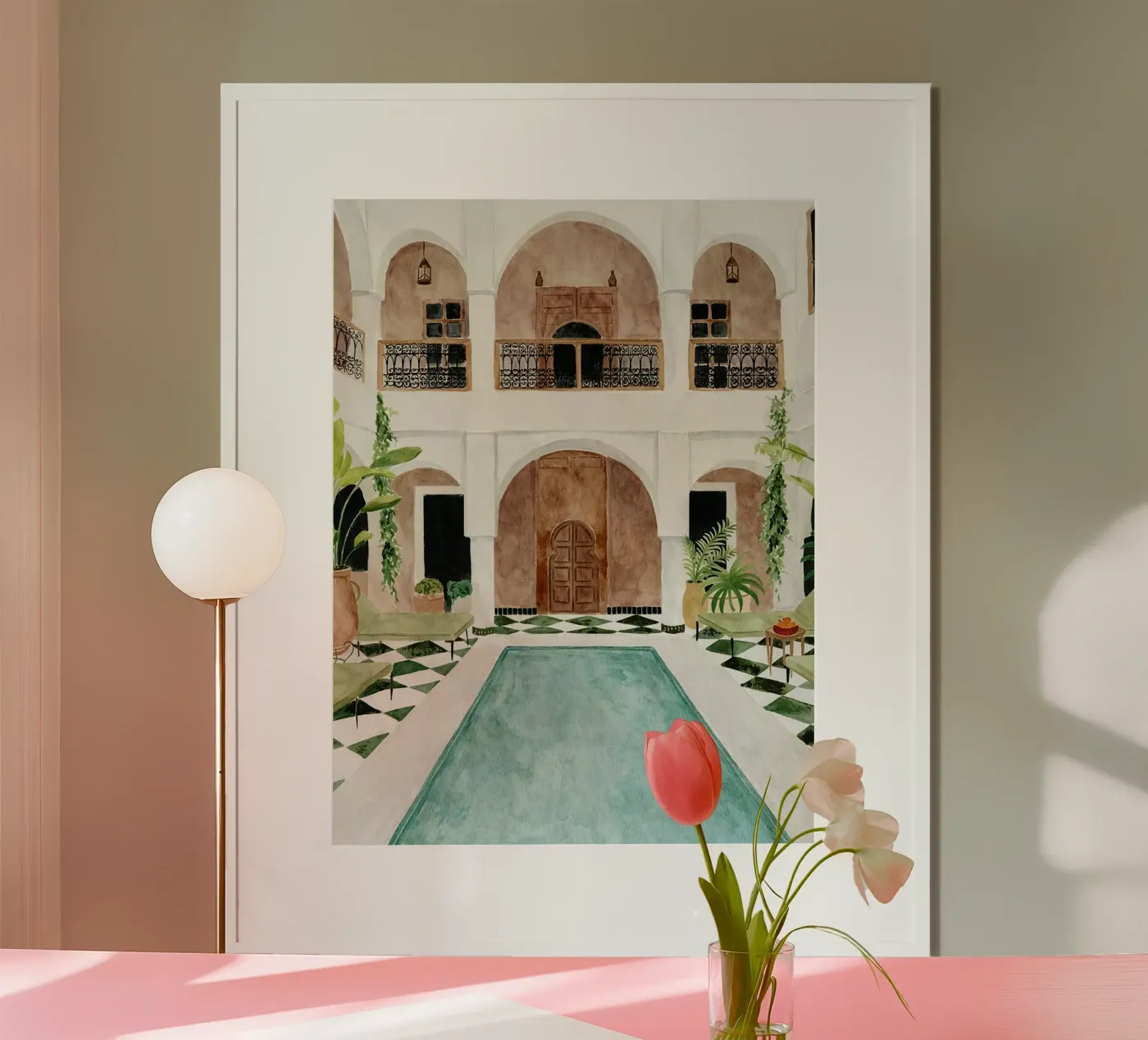 Riad Courtyard poster da Catvalenzuele