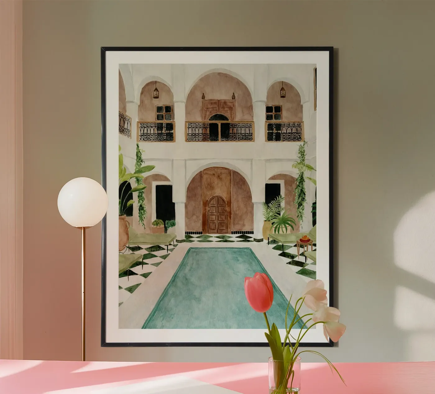 Riad Courtyard poster da Catvalenzuele