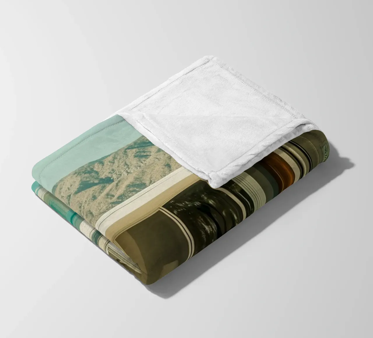 Flamingo by the pool Art fleece blanket by Carinaprint