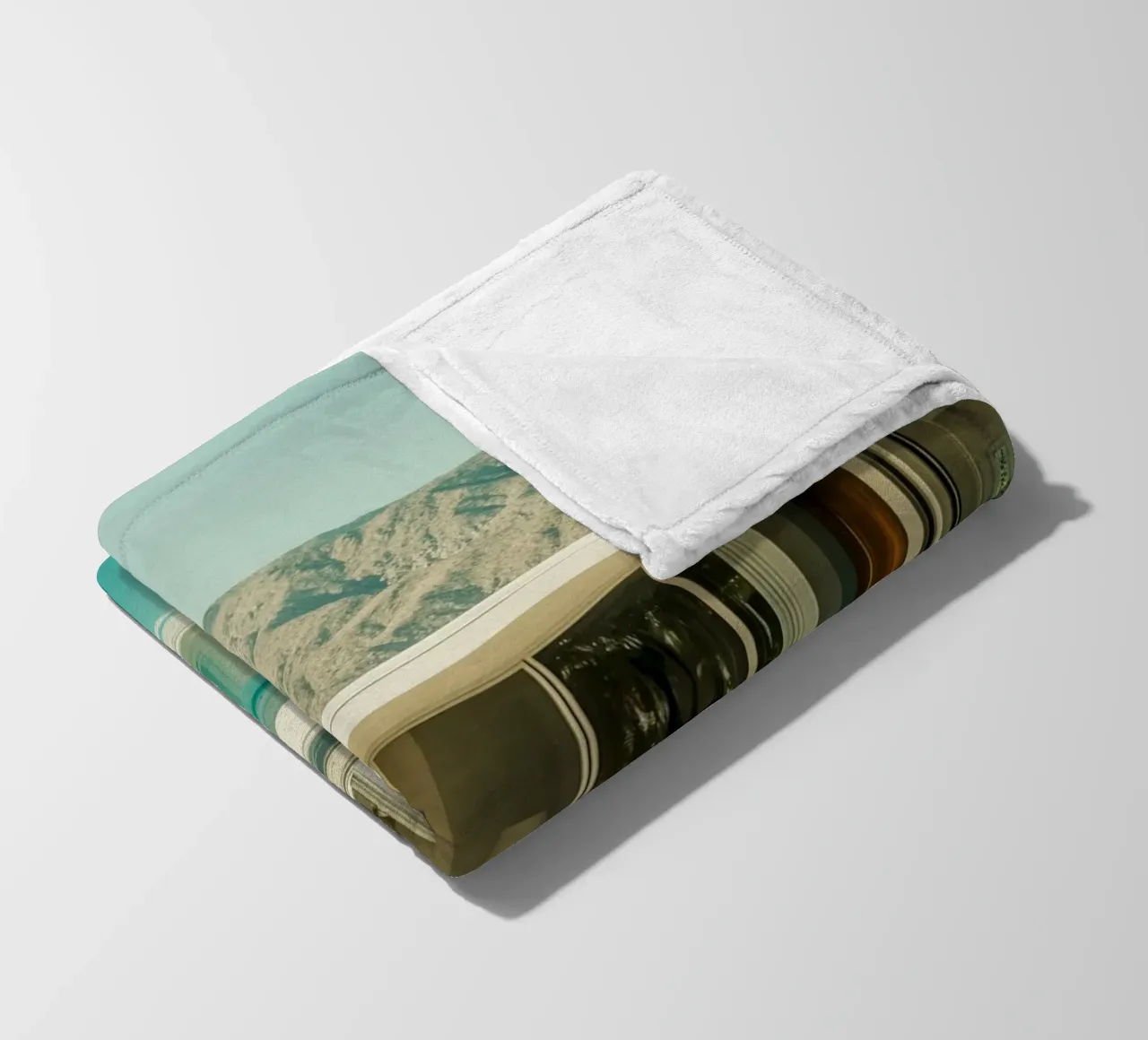 Flamingo by the pool Art fleece blanket by Carinaprint