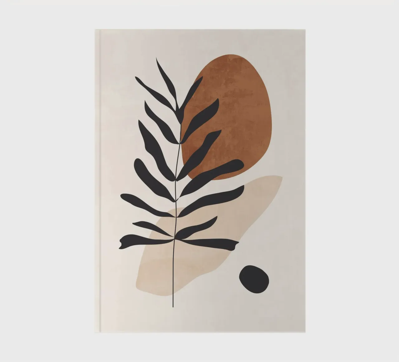 Abstract Art Minimal Plant 12 notebook by ThingDesign