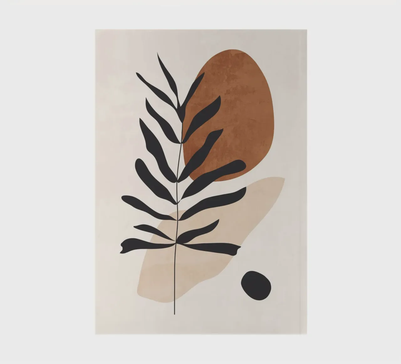 Abstract Art Minimal Plant 12 notebook by ThingDesign