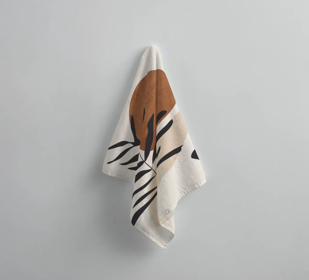 Abstract Art Minimal Plant 12 towel by ThingDesign