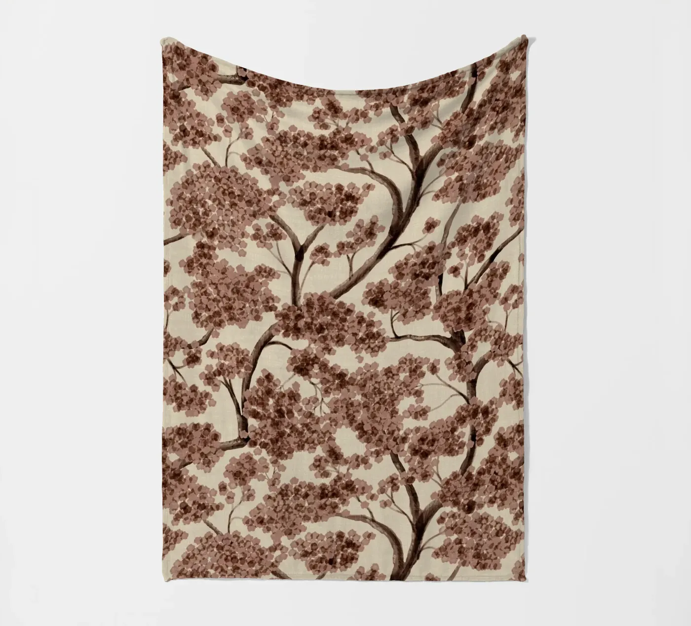 Never Ending Trailing Tree - Fall Fleecedecke von DesigndN Botanical